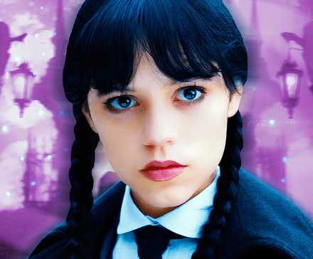 Настраированная картинка с Дженной Ортегой в роли Венди Аддамс в *Wednesday*