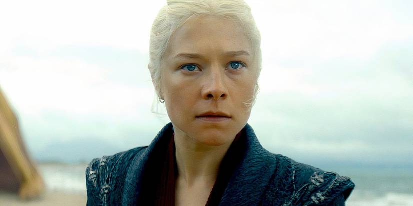 Rhaenyra Targaryen looking intense in House of the Dragon