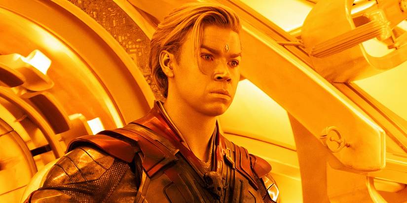 Adam Warlock na nave Sovereign em Guardiões da Galáxia Vol. 3