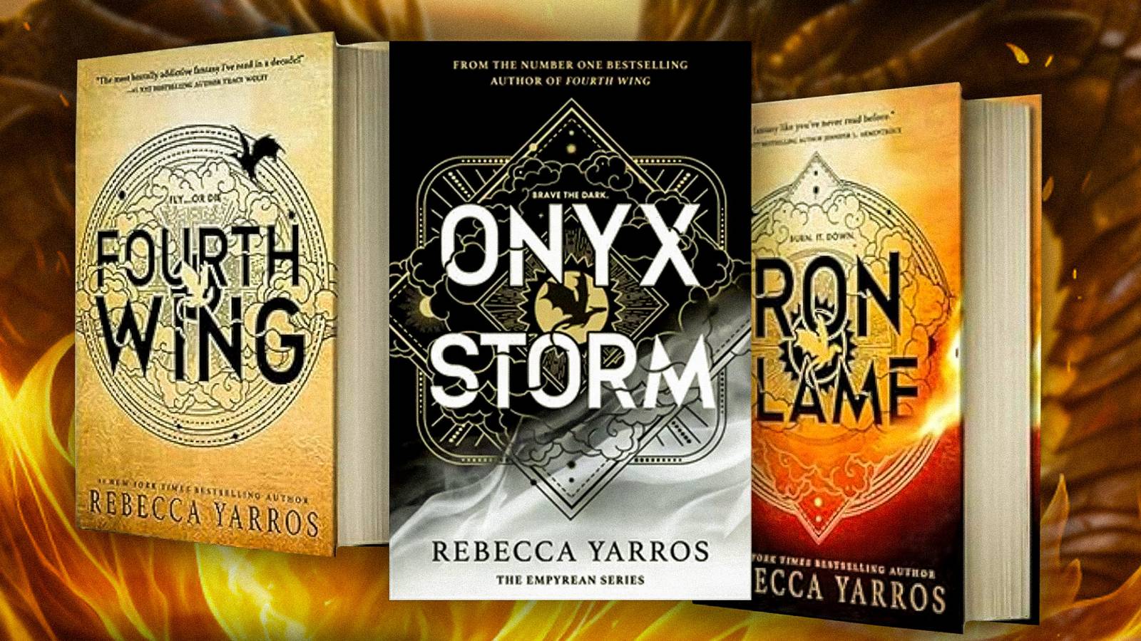 The Empyrean Series Collection 2 Books Set By Rebecca Yarros (Fourth Wing, Iron Flame