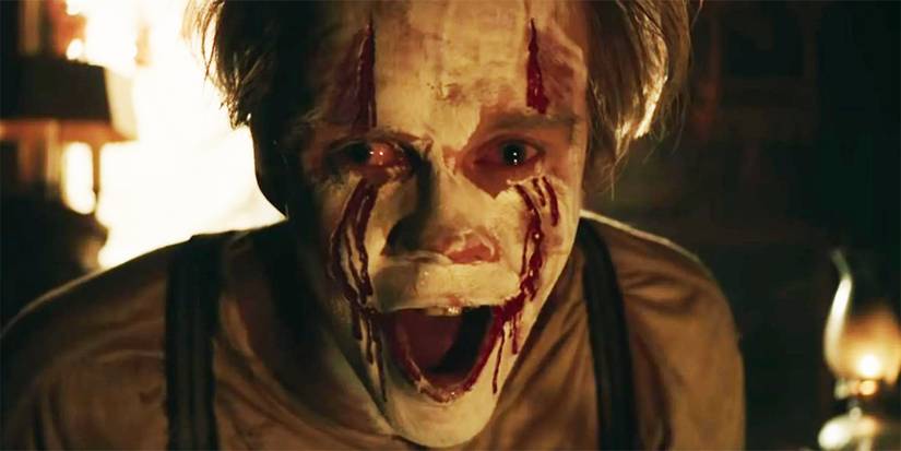Bill Skarsgard as young Pennywise looking scary in It Chapter 2 
