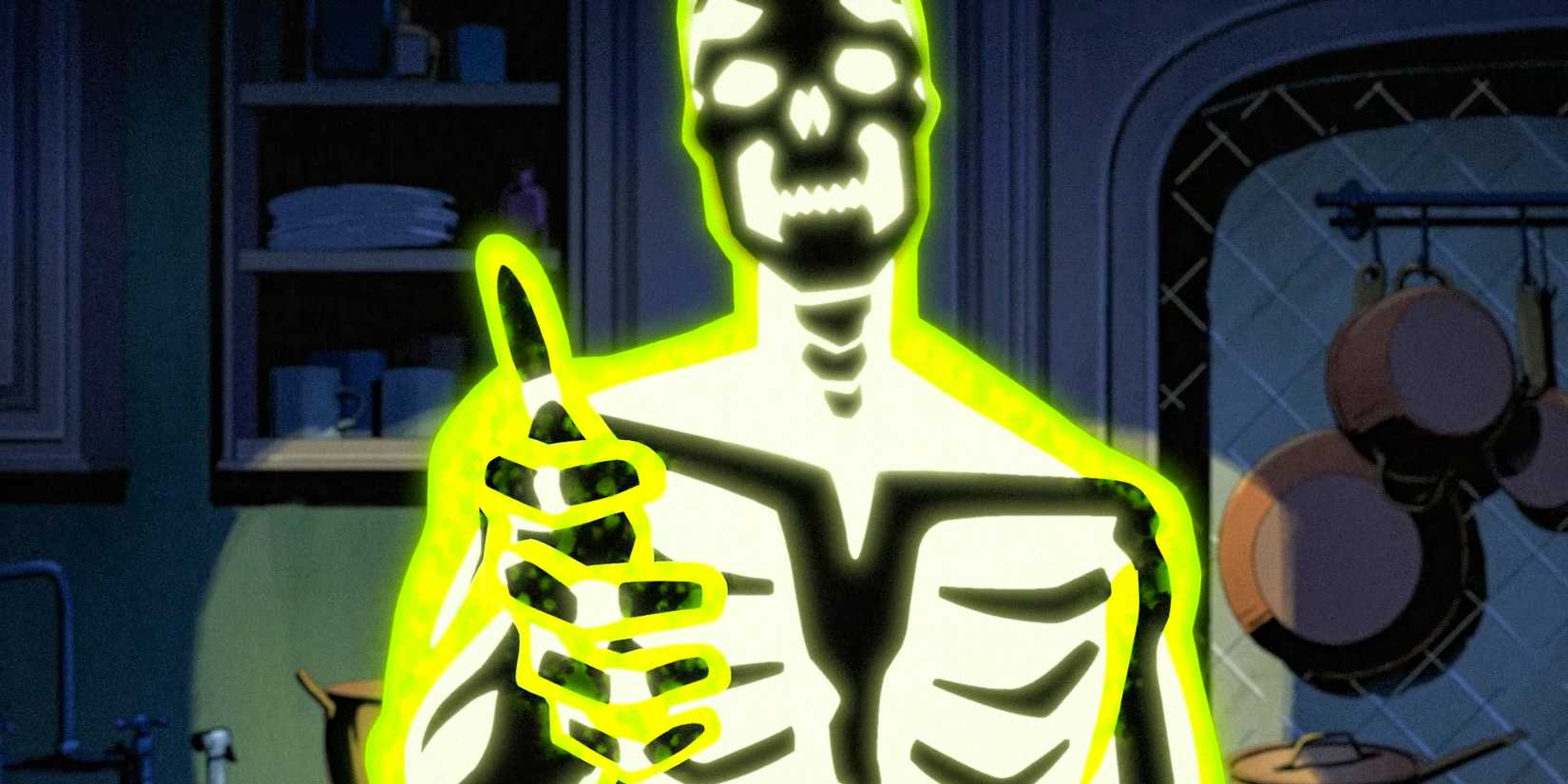Doctor Phosphorus extending his hand to greet someone in Creature Commandos Season 1 Ep 6