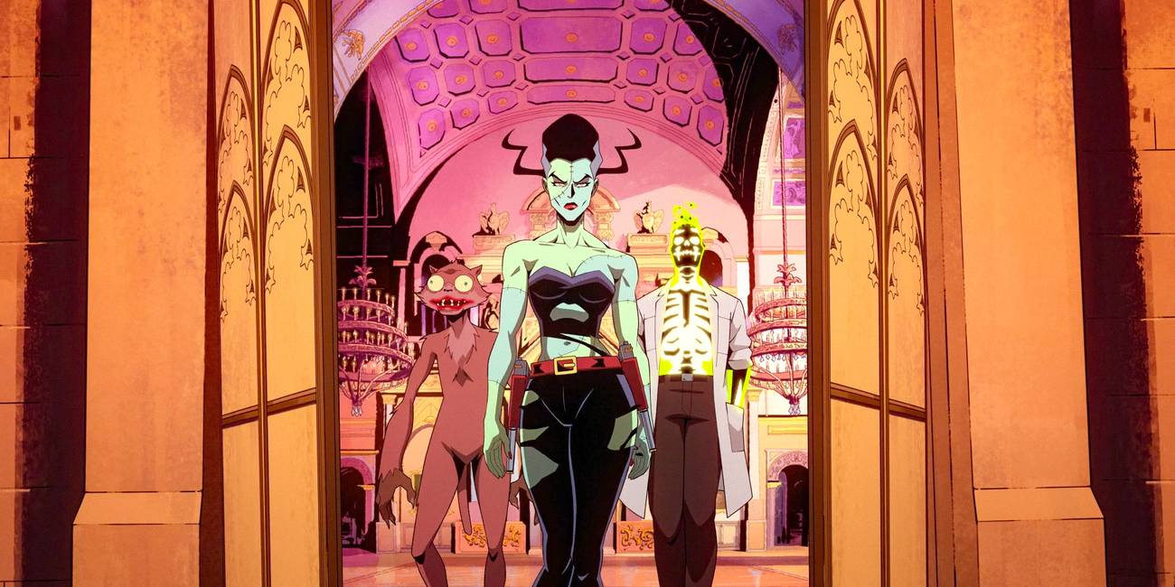 Creature Commandos, Staffel 1, Folge 7, Szene mit Weasel the Bride und Doctor Phosphorus beim Gehen