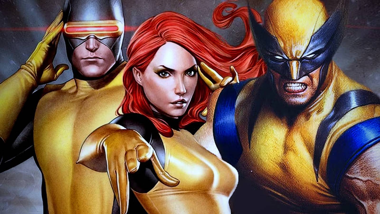 Cyclops with Jean Grey and Wolverine in X-Men Art by Granov
