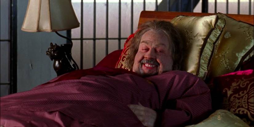 Dale the Whale (Tim Curry) laughing in Monk