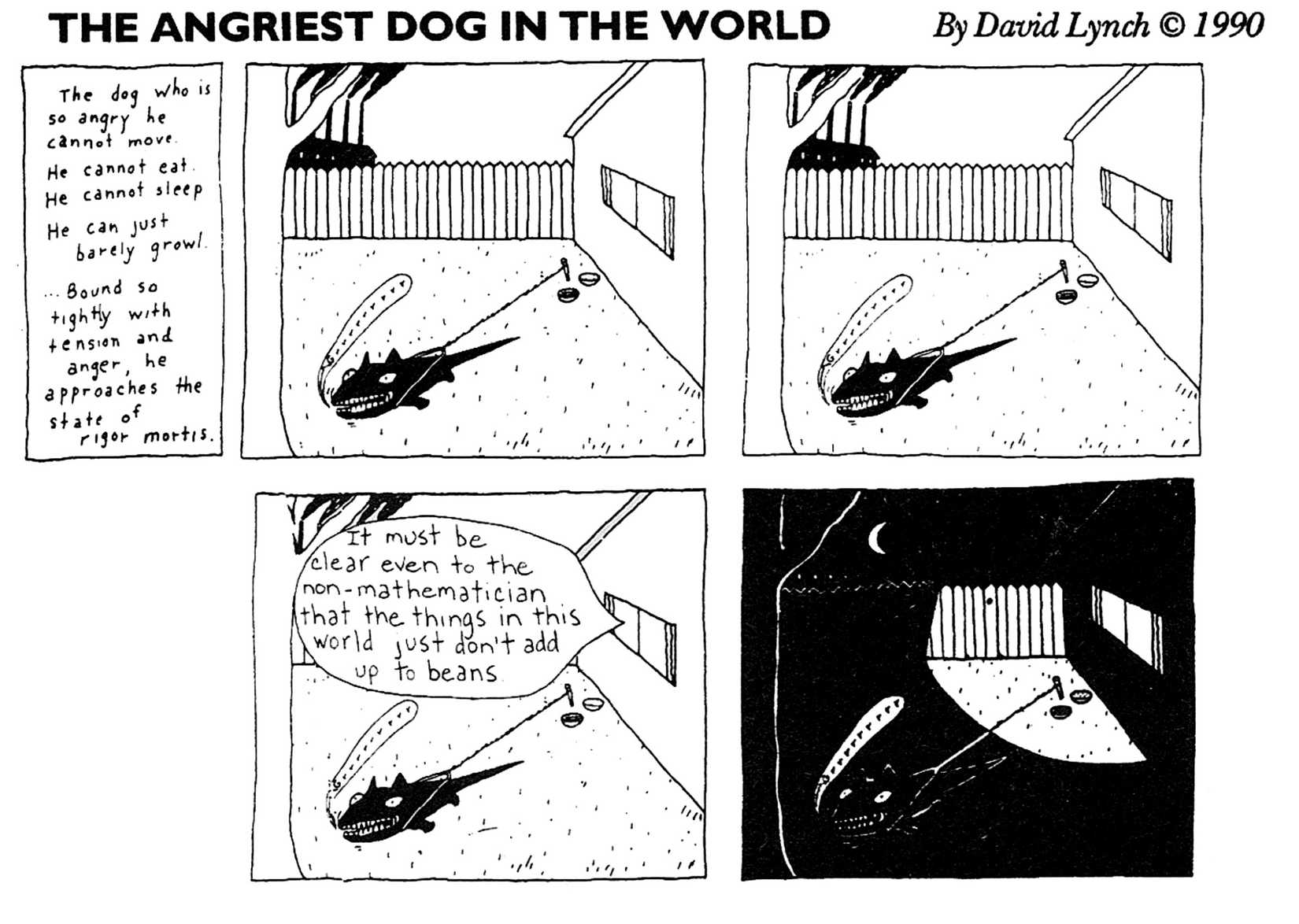 10 Darkly Hilarious Entries from David Lynch's 'The Angriest Dog in the ...