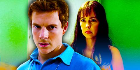 Patrick Gibson as Dexter Morgan and Brittany Allen as Laura Moser in Dexter: Original Sin