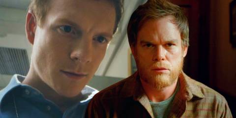 Patrick Gibson as Dexter Morgan in Dexter: Original Sin season 1, episode 7 and Michael C. Hall as Dexter Morgan in Dexter season 8, episode 12