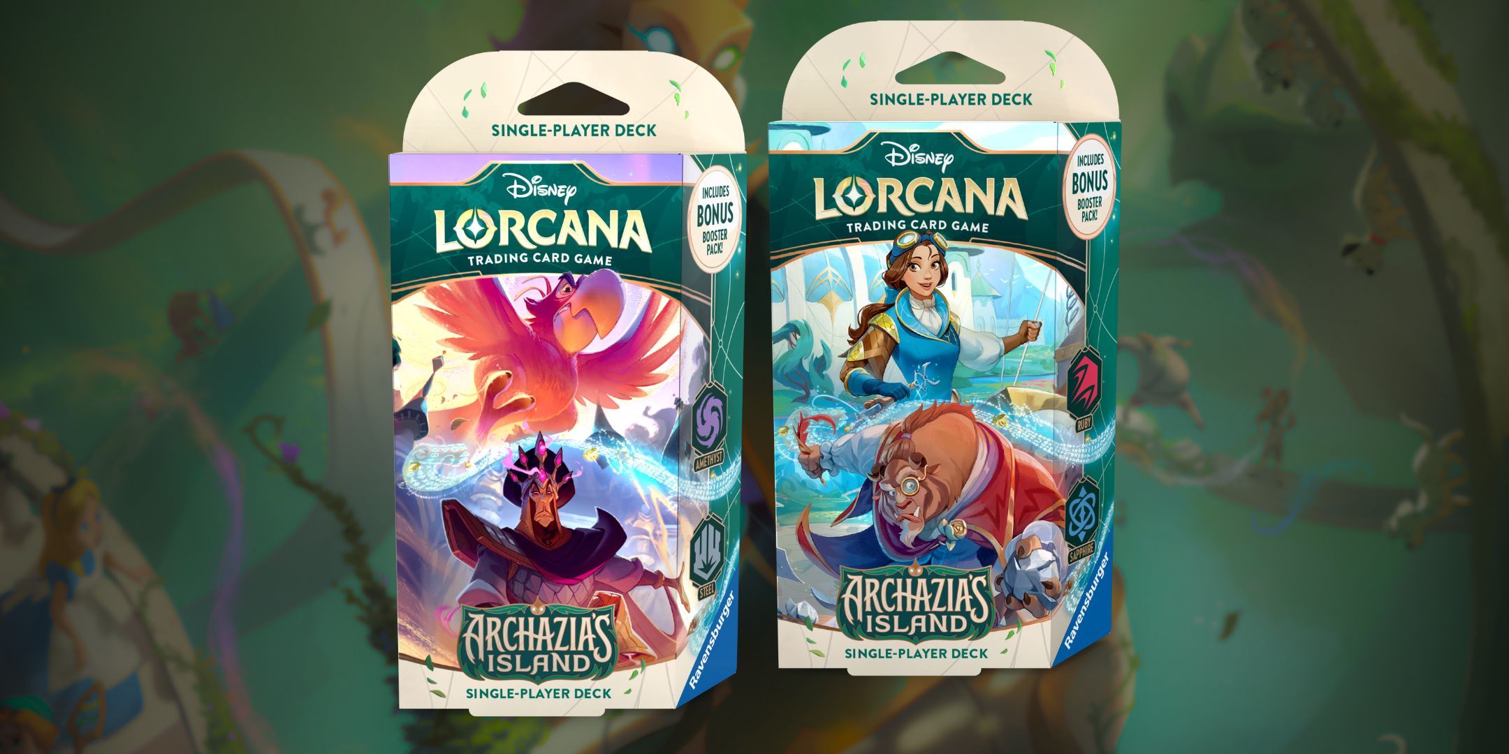 disney lorcana booster box amazon Amazon.com: Ravensburger Disney Lorcana TCG: The First Chapter - Ruby &  Emerald Single-Player Starter Deck | Engaging Gameplay | Over 200 Original  Disney Artworks main image 0