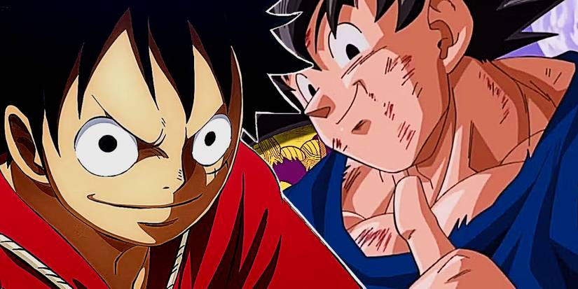 Dragon Ball's Goku and One Piece's Luffy together once agaon
