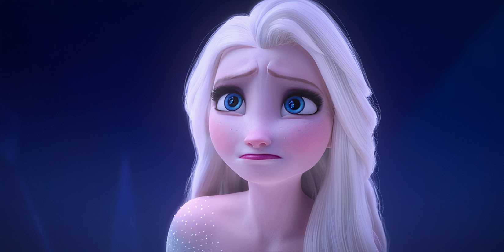 Эльза, выражающая недовольство в *Frozen 2*.