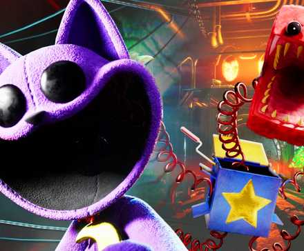 Cat Nap and Boxy Boo from Poppy Playtime