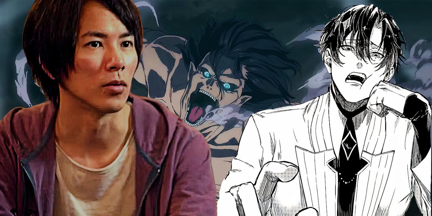 Hajime Isayama with his creation Attack on Titan 
