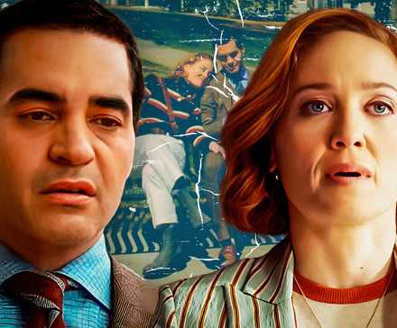 Рамон Родригес в роли Уилла Трента и Эрика Кристинсен в роли Энги Поласки в "Уилл Трент".