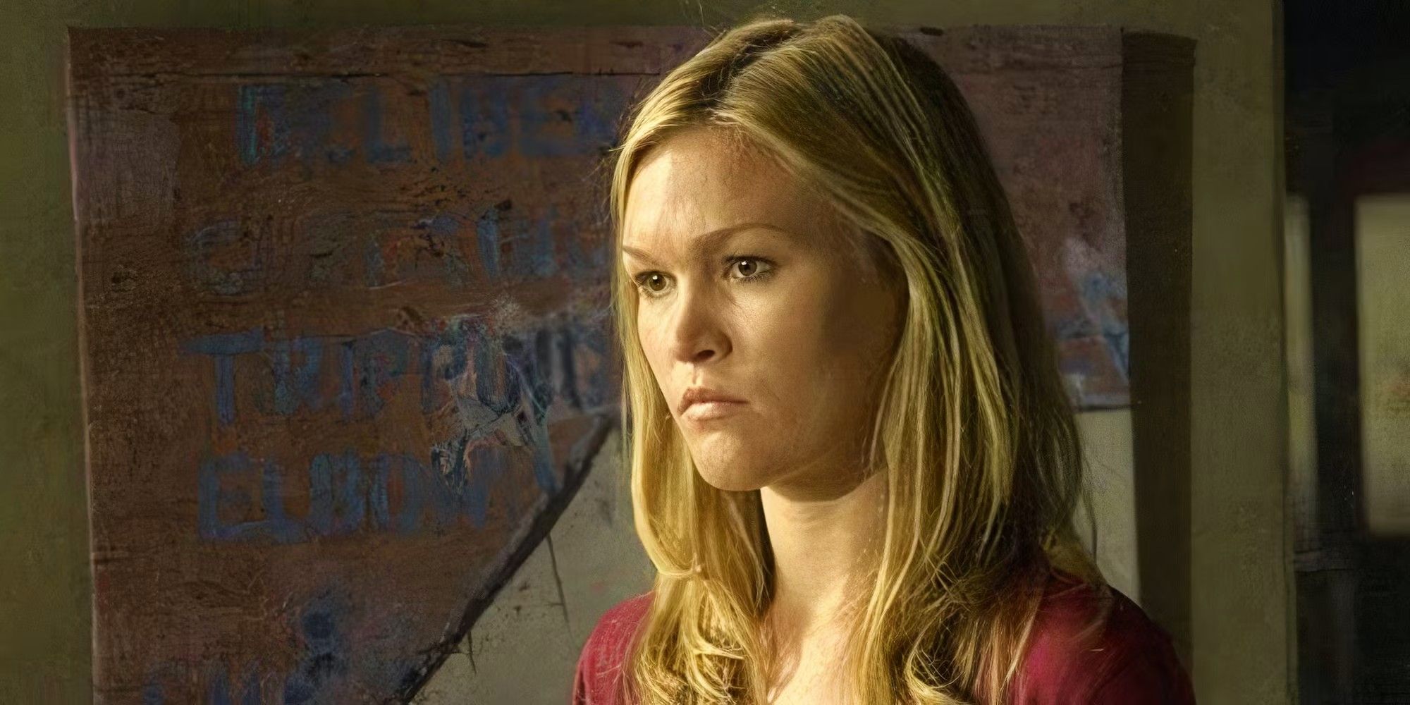 Julia Stiles as Lumen Pierce looking stern in Dexter season 5