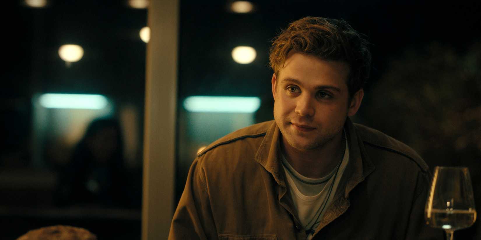 Leo Woodall out to dinner in Prime Target