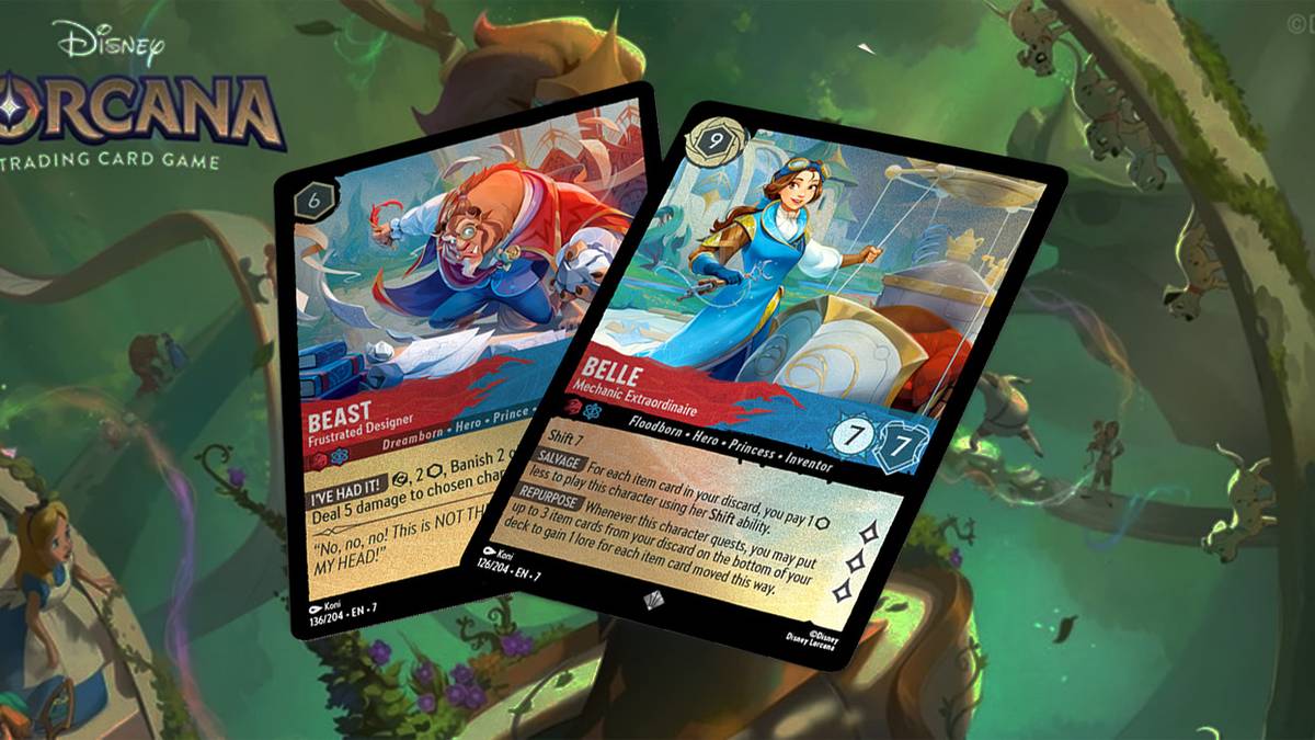 shimmering skies lorcana card list Disney Lorcana Trading Card Game: Rise of the Floodborn Starter Deck main image 1