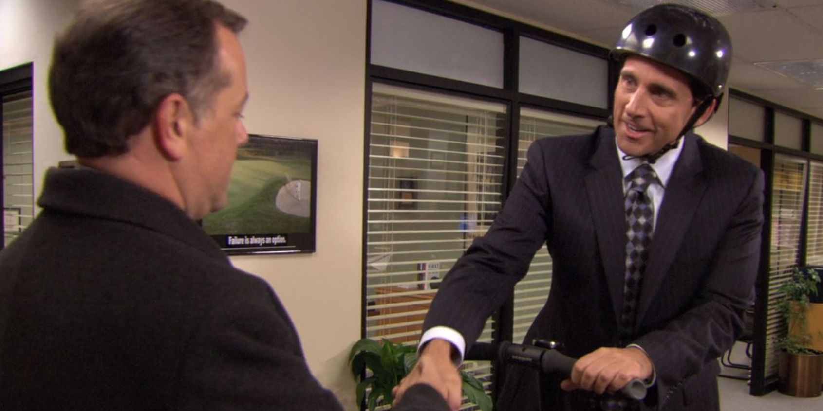Michael incontra il banchiere in The Office