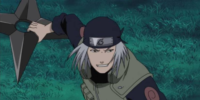 Naruto's Mizuki About to Throw a Big Shuriken