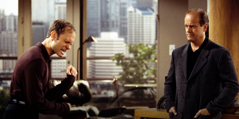 Niles and Frasier in the Frasier season 8 finale