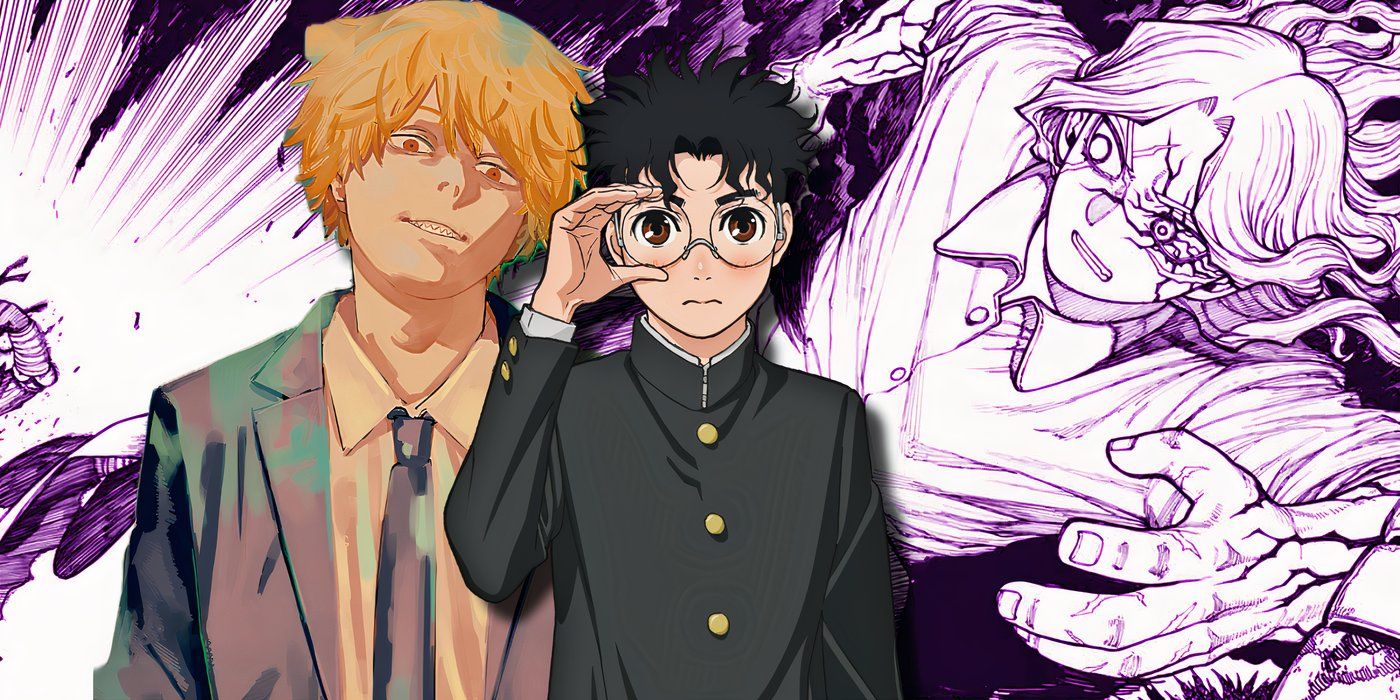 Denji from Chainsaw Man, Okarun from Dandadan, and Julian from Centuria.