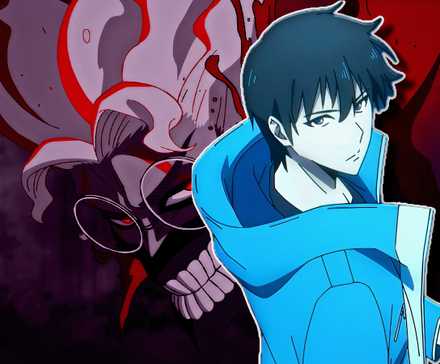 Сон Джун Ву из Solo Leveling держит бутылку и Окара из Dandadan в форме Turbo Granny.