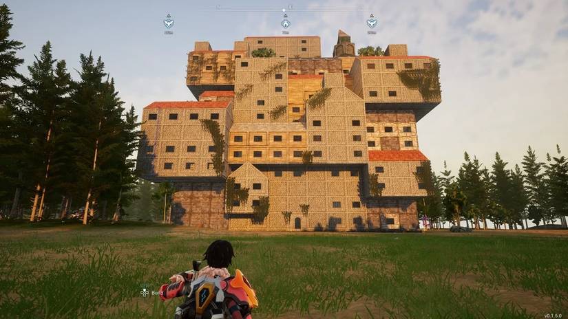 Palworld base recreation of black clover mansion