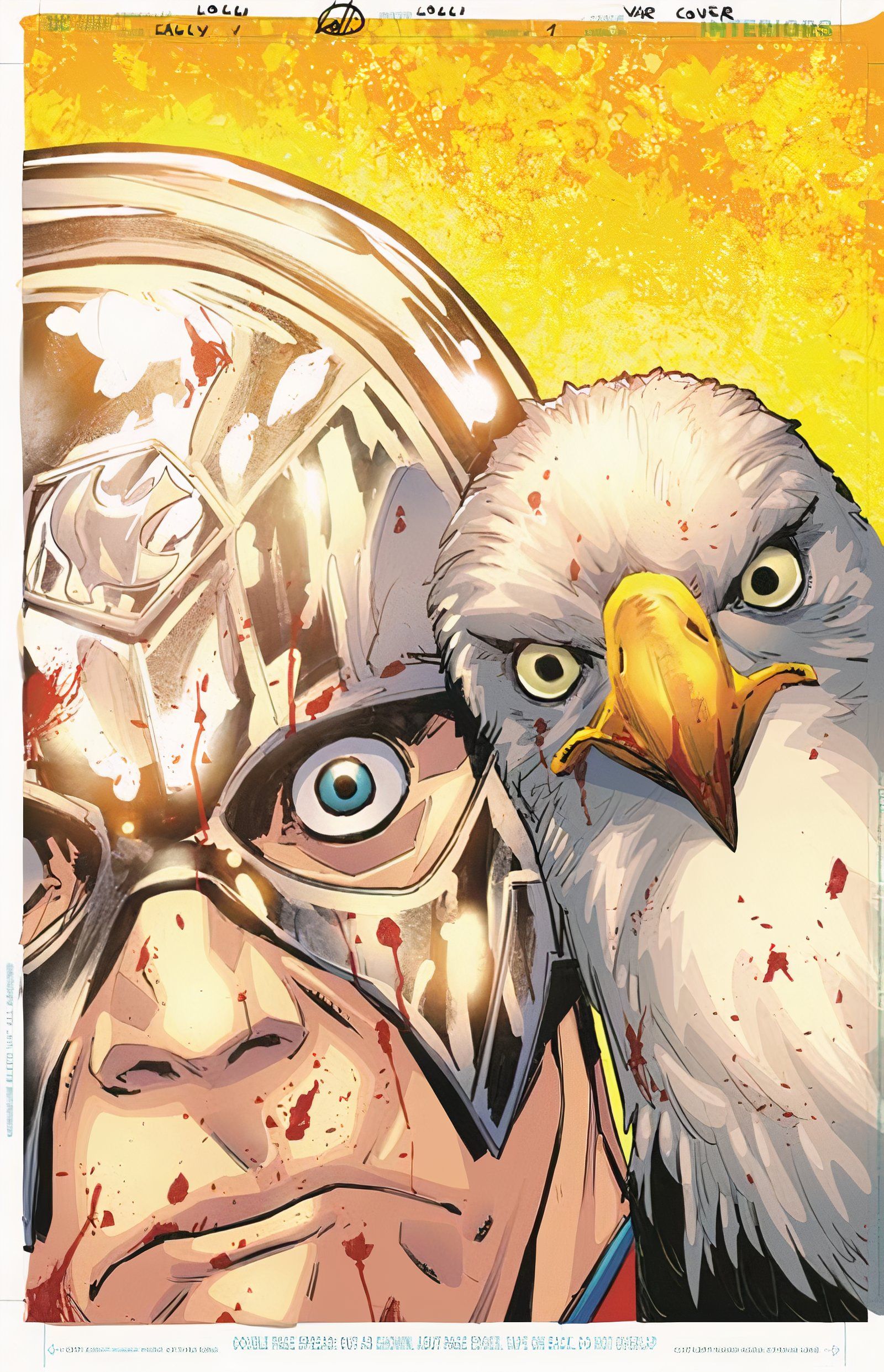 Copertina variante Peacemaker Presents The Vigilante Eagly Double Feature #1