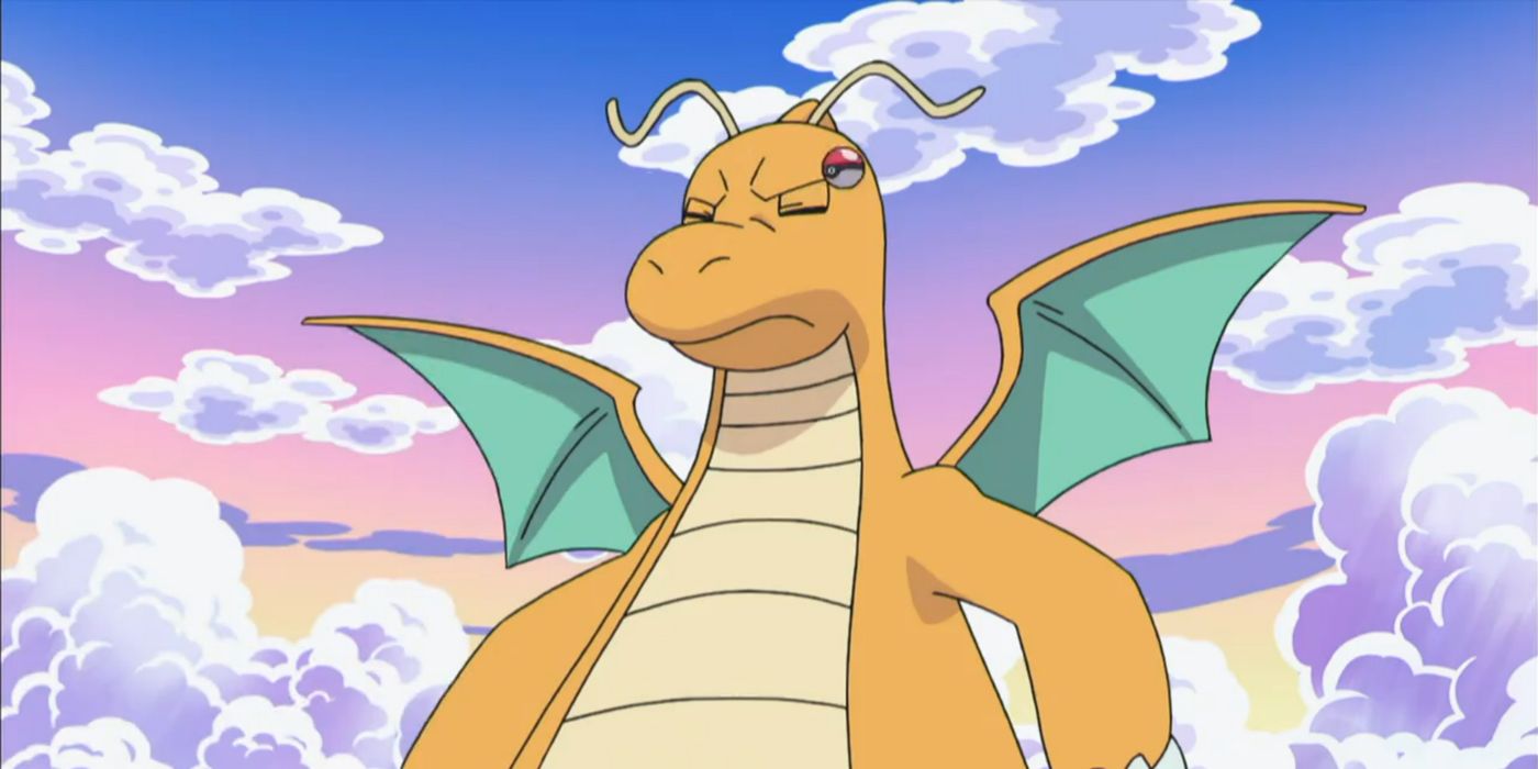 Iris catches a Dragonite.