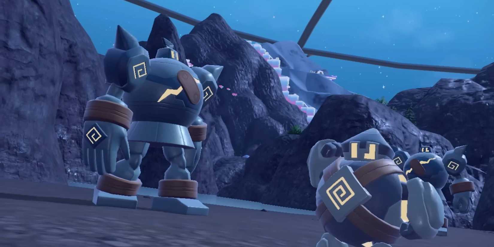 Gollett and Golurk from Pokemon Scarlet and Violet Indigo Disk DLC.
