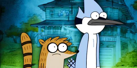 Custom imagery of Regular Show