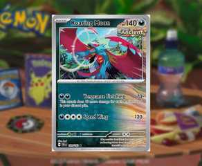 roaring moon pokemon card mcdonalds value Pokemon - Roaring Moon - 2025 McDonalds - 011/015 - Confetti Holo - Happy Meal