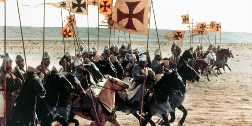 soldiers charging on horseback in Kingdom of Heaven