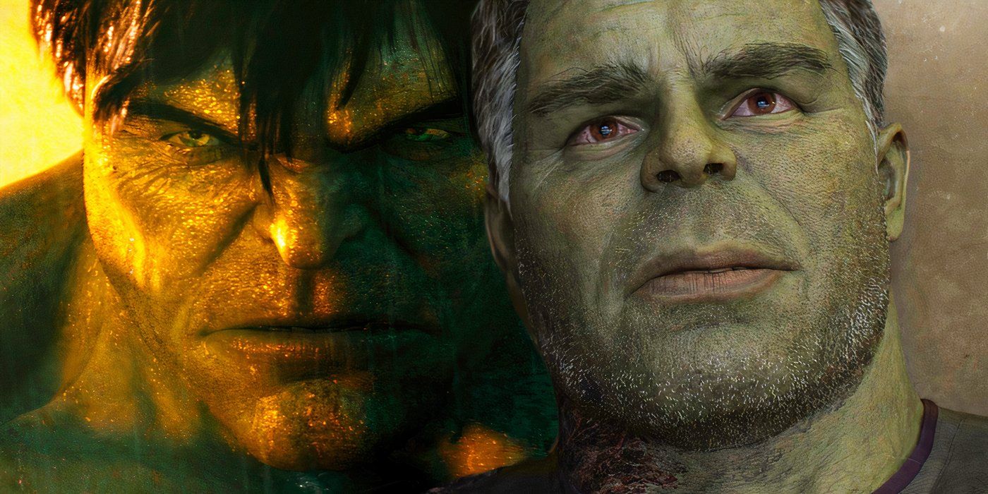 Split image of the Hulk and Smart Hulk