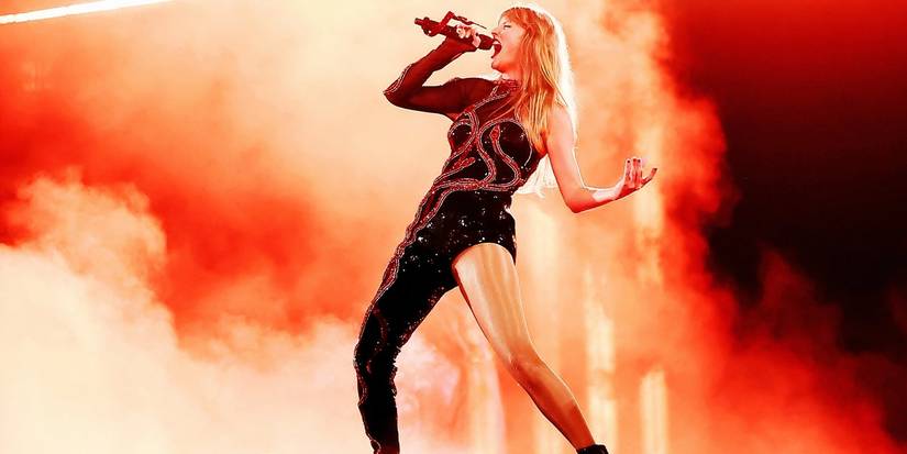 Taylor Swift durante a era Reputation no filme The Eras Tour
