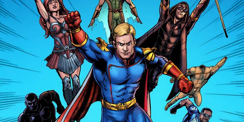 Die Comic-Version von „The Seven“ aus der Prime Video-Serie „The Boys“.