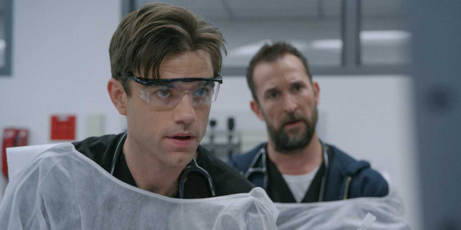 Doctors looking worried in The Pitt