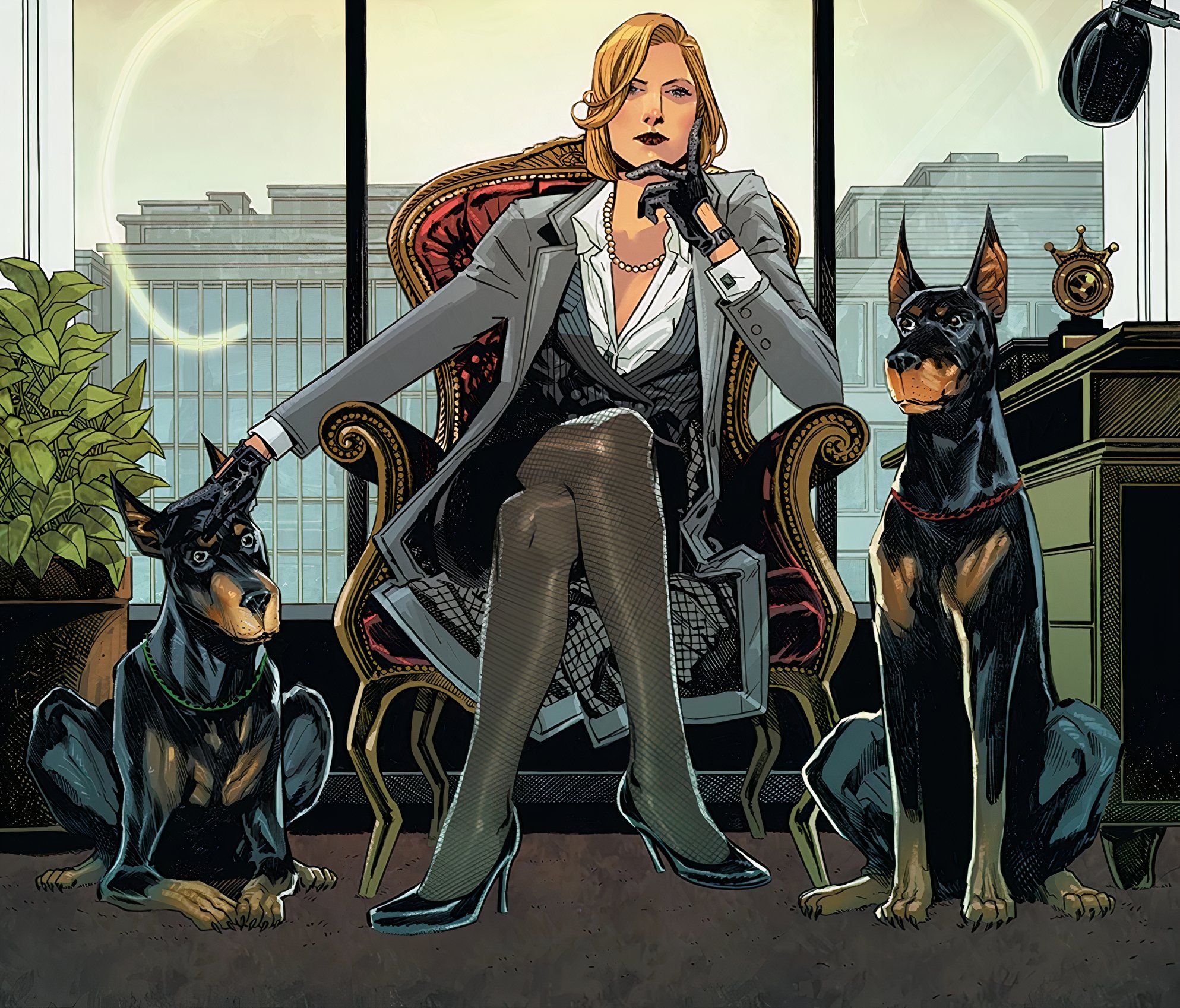 Veronica Cale con i cani
