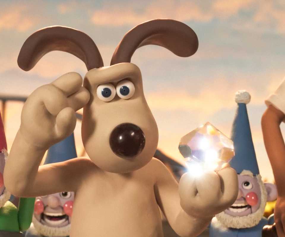 Gromit retrieves the blue diamond in Wallace & Gromit Vengeance Most Fowl