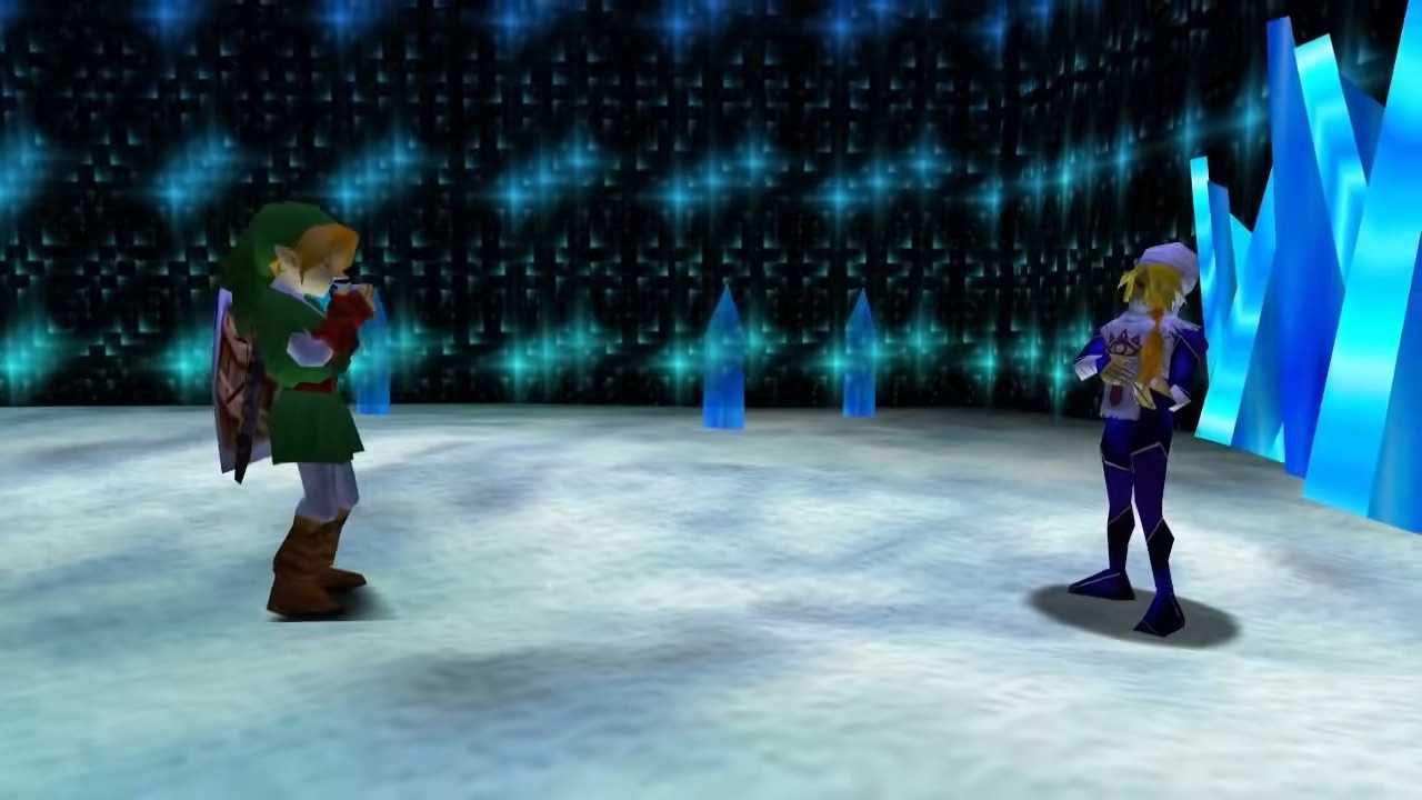 Zelda Ocarina of Time Ice Cavern Link Sheik