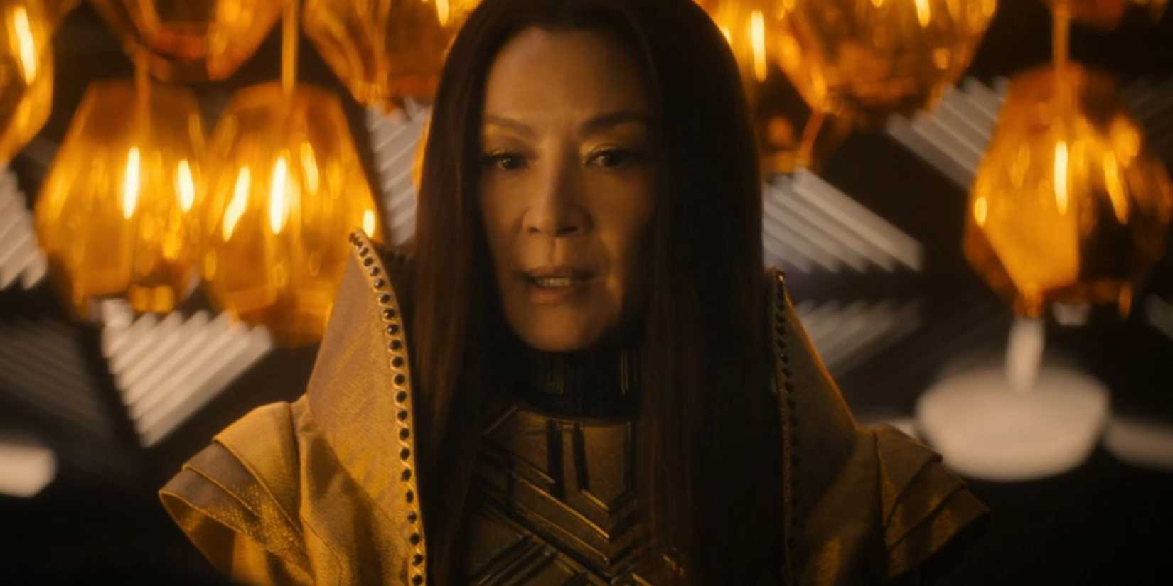 Emperor Georgiou looking down in Star Trek: Section 31