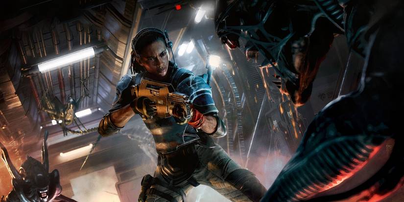 Alien Rogue Incursion VR key art showing male character battling a Xenomorph