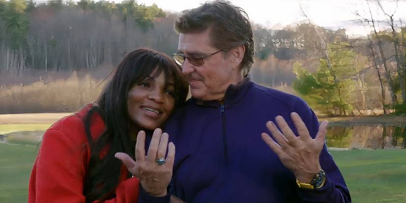 Aminata %22Mina%22 Mack and Mark Bessette in 90 Day Fiance hugging in America