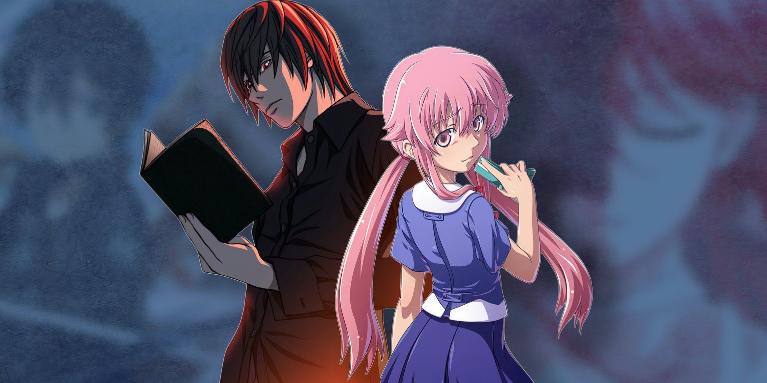 anime aged poorly featured image featuring light yagami from death note and yuno gasai from future diary