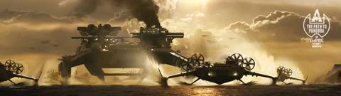 Avatar Fire and Ash concept art showing multiple SeaDragon ships and a massive Factory Ship