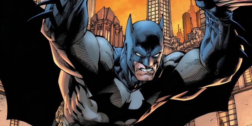 Batman Hush 2 Jim Lee main cover with Batman gliding out