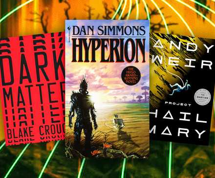 Apple TV's 3-Part Dystopian Sci-Fi Series Is One Of Its Best 2 Project Hail Mary, Dark Matter, and Hyperion book covers