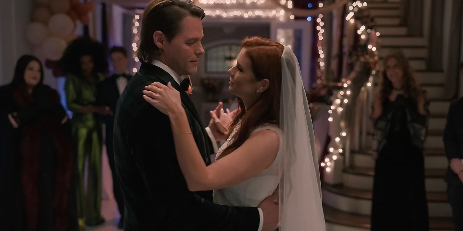 Cal and Maddie dancing during their wedding in Sweet Magnolias episode 2