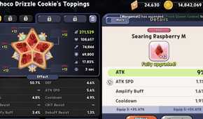 Searing Raspberry Toppings Cookie Run: Kingdom - Best Toppings & Beascuits For Choco Drizzle Cookie