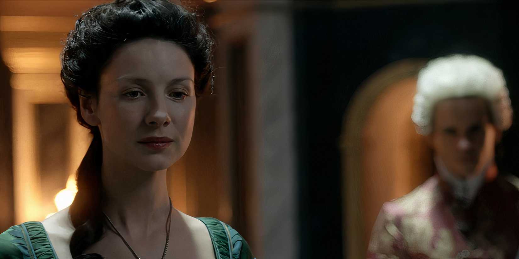Claire and King Louis in Outlander